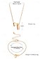 abordables Collier pour femme-Ensemble collier et bracelet personnalisé en forme de cœur en or avec 26 initiales - bijoux exquis pour femmes et filles, cadeau romantique pour l&#039;obtention d&#039;un diplôme, un anniversaire ou la Saint-Valentin