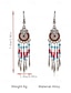 abordables Boucle d&amp;#39;oreille pour femme-·Boucles d&#039;oreilles pendantes en perles de style bohème pour femmes - colorées en rouge et bleu, chic tribal, parfaites pour l&#039;été, les festivals et les tenues décontractées