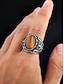 billiga Herrsmycken-vintage tigeröga stenring för män i rostfritt stål, antik silver tribal design, djärv statement ring, lämplig för vardagliga och formella tillfällen