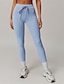 abordables Leggings et collants de yoga-Pantalon de yoga Leggings de yoga Femmes Contrôle du ventre Lifting des fesses Cordon de serrage A côtes Yoga Entraînement en salle Pilates Collants Taille haute Spandex Automne Des sports Tenues de