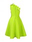 baratos Vestido Simples-Vestido Feminino Mini A Linha Vestido Ombro a Ombro Elegante Festa Coquetel Festa ao Ar Livre Convidada de Casamento Ajuste Regular Gráfico Sem Mangas Um Ombro Branco Rosa Vermelho Verde Verão