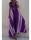 preiswerte Ausgefallene Kleider-Damen Midikleid Cocktailkleid Blumenkleid Boho-Kleid Mode Modern Urlaub Teegesellschaft Ausgehen Normale Passform Blume Ärmellos V Ausschnitt Schwarz Wein Blau Dunkelgrün Sommer