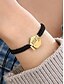 voordelige Damesarmband-2025 dames afstudeerarmband enkelband - verstelbare zwarte touwarmband met gouden afstudeerpetbedel, minimalistisch strandsieradencadeau