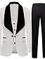 baratos Jantar de festa-Tuxedos Masculinos Para Festas Casamento Retorno Em Casa Branco Rosa Moda Formal Sólidos Ajuste Padrão 3 Peças Com Um Botão