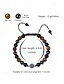 cheap Men's Jewelry-Men's Tiger Eye and Black Matte Beaded Bracelet with Compass Charm – Natural Stone Stretch Bracelet for Travel, Adventure, Birthday or Graduation Gift