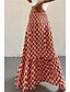 preiswerte Grafische Röcke-Damen Rock Bohemien Lässig Boho Maxi Mittlere Hüfthöhe Röcke Blumen Druck Mikroelastisch Urlaub Straße Dunkelrosa Purpur Fuchsie Orange Sommer Polyester