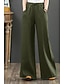 preiswerte Schlichte Hose aus Baumwollleinen-Damen Shorts aus Baumwollleinen Leinen-inspirierte Hosen Hose aus Baumwollleinen Mode Streetwear Volle Länge Natürliche Taille Einfach Tasche Elastisches Kordelzugdesign Bequem Straße Ausgehen