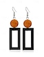 abordables Boucle d&amp;#39;oreille pour femme-Boucles d&#039;oreilles pendantes en bois bohème pour femmes - diverses formes géométriques, bijoux légers en bois naturel, parfaits pour les looks décontractés, les vacances à la plage et les festivals d&#039;été