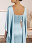 voordelige Avondjurken-Zeemeermin  Trompet Avondjurk Elegante Jurk Formele Avond Feest Vloerlengte Mouwloos Crew Hals Stretch Crêpe Met Ruffles