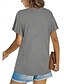 ieftine tricou simplu-Tricou de Femei Color Solid Simplu Clasic Modern Casual Mâneci Scurte Decolteu Rotund Topuri Zilnice Weekend Negru Alb Verde Deschis Roz Albastru Vară