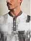 abordables Hauts-Homme T-shirt POLO Grise manche longue Top Tenue de golf Vêtements Tenues Porter des vêtements