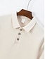 preiswerte Herren Klassisches Polo-Herren Polo Golfshirt Lässig Ferien Klassisch Kurzarm Mode Modern Jacquard Knöpfe Sommer Frühling Normale Passform Schwarz Weiß Beige Hellblau Grau Polo
