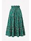 abordables Jupes graphiques-Femmes Jupe Bohème Boho Midi Taille Basse Jupes Fleuri Imprimé Micro-Élastique Rue Sortir Noir Blanche Jaune Rouge Été Polyester