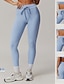 abordables Leggings et collants de yoga-Pantalon de yoga Leggings de yoga Femmes Contrôle du ventre Lifting des fesses Cordon de serrage A côtes Yoga Entraînement en salle Pilates Collants Taille haute Spandex Automne Des sports Tenues de
