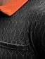 preiswerte Klassisches Poloshirt für Herren-Herren Golf Poloshirts Strick-Poloshirt Arbeit Lässig Revers Gerippter Polokragen Kurzarm Basic Modern Geometrisch Farbblock Knöpfe Gestrickt Frühling &amp; Sommer Normale Passform Schwarz Wei