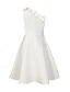 baratos Vestido Simples-Vestido Feminino Mini A Linha Vestido Ombro a Ombro Elegante Festa Coquetel Festa ao Ar Livre Convidada de Casamento Ajuste Regular Gráfico Sem Mangas Um Ombro Branco Rosa Vermelho Verde Verão