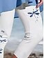 abordables Animales Impresión-Leggings para mujer Capri Pantalones Alta Elasticidad Vacaciones Moda Vintage Largo hasta la Pantorrilla Cintura Media Estampado de Animales Océano Térmico Cálido Transpirable Suave Elástico