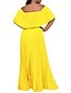 billiga Aftonklänningar-A-linjeformad Quinceanera-klänningar elegant klänning bröllop bröllopsgäst golvlängd kort ärm off shoulder polyester rygglös med veck