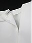 abordables Petites Robes Blanches-Robes de mariée ligne A une épaule manches courtes courte  mini robes de mariée en satin avec couleur unie