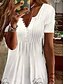 cheap Floral Dress-Women's Mini Dress A Line Dress Summer Dress Casual Daily Regular Fit Graphic Short Sleeve Notched Neck Black White Pink Green Summer