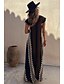preiswerte Ausgefallene Kleider-Damen Midikleid Cocktailkleid Blumenkleid Boho-Kleid Mode Modern Urlaub Teegesellschaft Ausgehen Normale Passform Blume Ärmellos V Ausschnitt Schwarz Wein Blau Dunkelgrün Sommer