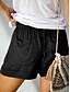 billige Shorts-Kvinne Shorts Baggy Bukser Chinos Mote Gate Grunnleggende Korte Høy Midje Enkle Lommer Elastisk Midjebånd Komfortabel Myk Behagelig Mikro-elastisk Utendørs Gate Svart Rosa Fuchsia Lys Blå Vår