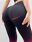 abordables Leggings et collants de yoga-Pantalon de yoga Leggings de yoga Femmes Contrôle du ventre Lifting des fesses Ceinture Élastique Yoga Entraînement en salle Pilates Pantalons Dégradé de couleur Automne Des sports Tenues de Sport