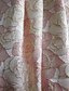 voordelige BLOEMEN-Jacquard Brocade Bloem Blauw A-Lijn Avondjurk Elegante Jurk Formele Bruiloft Vloerlengte Korte Mouwen Shirt Kraag Nylon met Split Pocket Bruiloft Gast Jurk