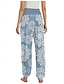 abordables Pantalon en coton et lin graphique-Femmes Pantalon inspiré du lin Jambe large Pantalons Style Ethnique Occasionnel Boho Longueur complète Taille haute Fleuri Paisley Avec Poches Taille Élastique Impression Respirabilité Doux