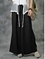 preiswerte Schlichte Hose aus Baumwollleinen-Damen Baumwoll-Leinen Hosen Weit geschnittene Baggy-Hosen Einfarbig Urlaub Basic Lässig Voll Länge Hohe Taille Schlicht Tasche Elastischer Bund Komfort Outdoor Mikrofaser Urlaub Street Alltag