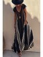 preiswerte Ausgefallene Kleider-Damen Midikleid Cocktailkleid Blumenkleid Boho-Kleid Mode Modern Urlaub Teegesellschaft Ausgehen Normale Passform Blume Ärmellos V Ausschnitt Schwarz Wein Blau Dunkelgrün Sommer