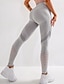 abordables Leggings y mallas de yoga-Mujer Pantalones de yoga Mallas Leggings de Yoga Cintura elástica Malla Levantamiento de tope Control de barriga Pilates Entrenamiento de gimnasio Rutina de ejercicio Pantalones Color sólido Negro