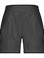 preiswerte Shorts aus Baumwollleinen-Damen Shorts aus Baumwollleinen Shorts Stoffhosen Lässig Kurz Natürliche Taille Einfach Tasche Elastischer Bund Bequem Außenbereich Täglich Ferien Wein Grau Schwarz Weiß Sommer Normale Passform