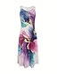 cheap Floral Dress-Women&#039;s Maxi Dress Sundress Summer Dress Casual Daily Holiday Beach Loose Fit Graphic Marbling Sleeveless Crew Neck Pink Summer
