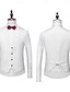 baratos Jantar de festa-Tuxedos Masculinos Para Festas Casamento Retorno Em Casa Branco Rosa Moda Formal Sólidos Ajuste Padrão 3 Peças Com Um Botão