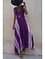 preiswerte Ausgefallene Kleider-Damen Midikleid Cocktailkleid Blumenkleid Boho-Kleid Mode Modern Urlaub Teegesellschaft Ausgehen Normale Passform Blume Ärmellos V Ausschnitt Schwarz Wein Blau Dunkelgrün Sommer