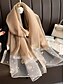 abordables Foulards pour femmes-Écharpe papillon brodée pour femme avec ornements en perles - accessoires de mode pour femmes élégants et légers en plusieurs couleurs, parfaits pour les cadeaux de fête des mères, les fêtes et les correspondances de navetteurs