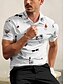 abordables Hauts-Homme T-shirt POLO Blanche Manche Courte Top Tenue de golf Vêtements Tenues Porter des vêtements