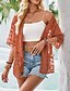 preiswerte Damen Einfache Oberteile-Damen Hemd Bluse Einfach Lässig Kurzarm V Ausschnitt Normale Oberteile Täglich Ausgehen Asymmetrischer Saum Schwarz Weiß Braun Sommer