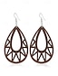 abordables Boucle d&amp;#39;oreille pour femme-Boucles d&#039;oreilles pendantes en bois bohème pour femmes - diverses formes géométriques, bijoux légers en bois naturel, parfaits pour les looks décontractés, les vacances à la plage et les festivals d&#039;été