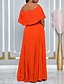 billiga Aftonklänningar-A-linjeformad Quinceanera-klänningar elegant klänning bröllop bröllopsgäst golvlängd kort ärm off shoulder polyester rygglös med veck