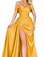 preiswerte GRÜN-A-Linie Partykleider Partykleid Hochzeit Hochzeitsgast Bodenlang ärmellos V-Ausschnitt Spitze Rückenfrei mit Stickerei