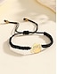voordelige Damesarmband-2025 dames afstudeerarmband enkelband - verstelbare zwarte touwarmband met gouden afstudeerpetbedel, minimalistisch strandsieradencadeau