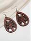 abordables Boucle d&amp;#39;oreille pour femme-Boucles d&#039;oreilles pendantes en bois bohème pour femmes - diverses formes géométriques, bijoux légers en bois naturel, parfaits pour les looks décontractés, les vacances à la plage et les festivals d&#039;été