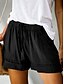 billige Shorts-Kvinne Shorts Baggy Bukser Chinos Mote Gate Grunnleggende Korte Høy Midje Enkle Lommer Elastisk Midjebånd Komfortabel Myk Behagelig Mikro-elastisk Utendørs Gate Svart Rosa Fuchsia Lys Blå Vår
