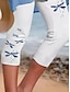 abordables Animales Impresión-Leggings para mujer Capri Pantalones Alta Elasticidad Vacaciones Moda Vintage Largo hasta la Pantorrilla Cintura Media Estampado de Animales Océano Térmico Cálido Transpirable Suave Elástico