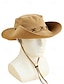 tanie Czapki męskie-męski kapelusz kowbojski w stylu western z szerokim rondem i zdobieniem nawlekanym na przelotkę, regulowany i przewiewny, idealny na wędrówki, kemping i podróże