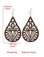 abordables Boucle d&amp;#39;oreille pour femme-Boucles d&#039;oreilles pendantes en bois bohème pour femmes - diverses formes géométriques, bijoux légers en bois naturel, parfaits pour les looks décontractés, les vacances à la plage et les festivals d&#039;été