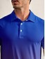 abordables Hauts-Homme T-shirt POLO Bleu Manche Courte Top Tenue de golf Vêtements Tenues Porter des vêtements
