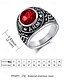 preiswerte Herrenschmuck-Herren-Vintage-Armeering mit smaragdgrünem Edelstein – antiker silberner Statement-Ring im Militärstil für Veteranen und Sammler